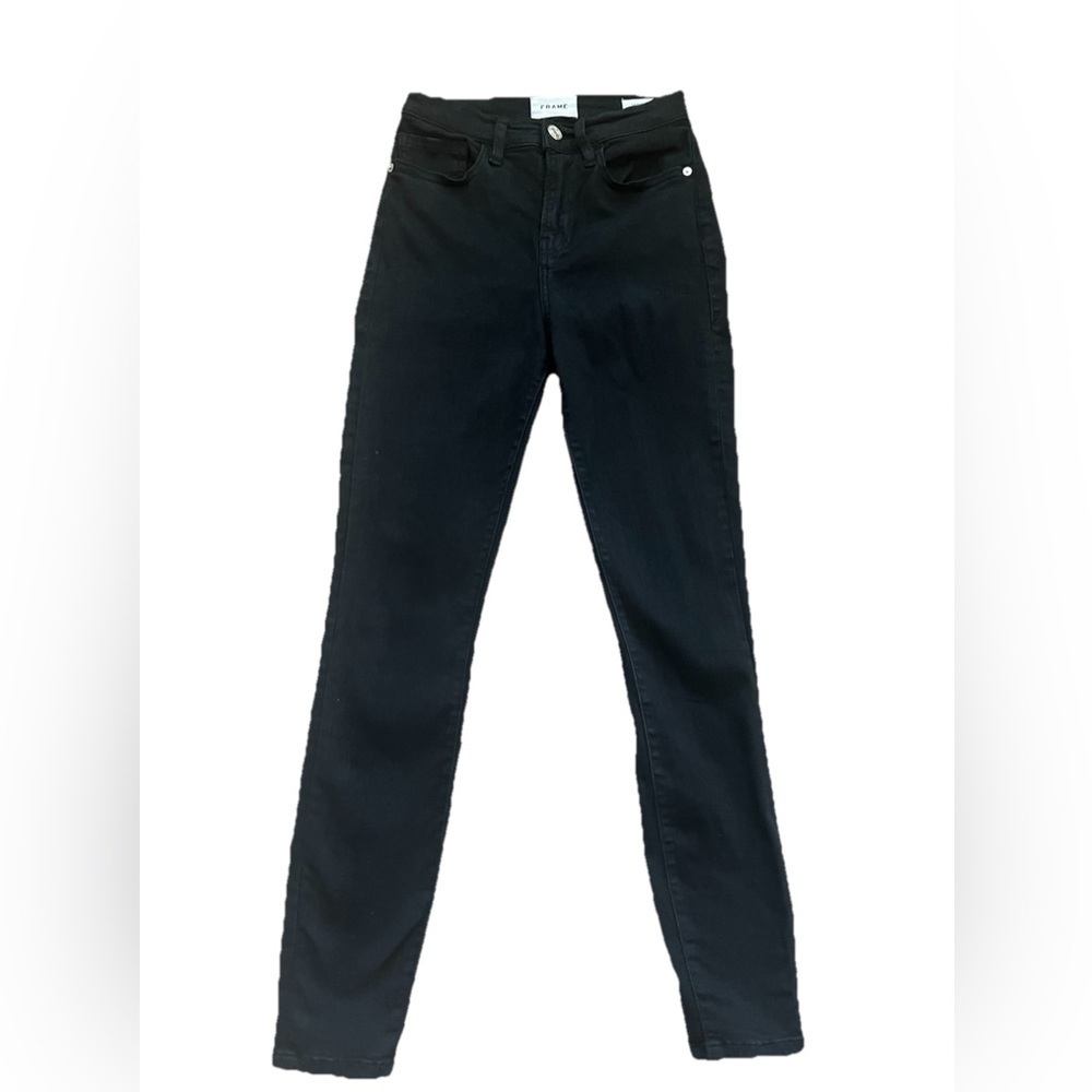 Frame Le High Skinny Denim Jeans Size 25 Black (0731)